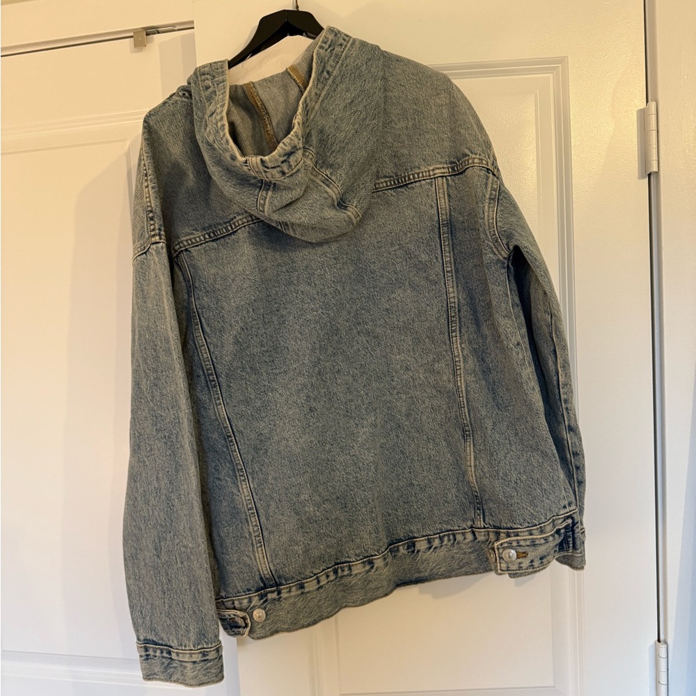 Denim Hooded Jacket - Picture 2 of 3